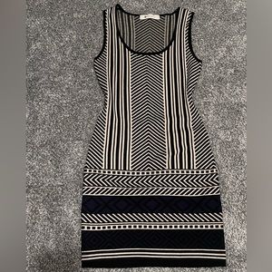 Medium stripped dress. Knit shirt dress. Gently worn